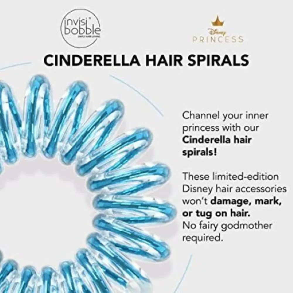 Invisibobble Traceless Spiral Hair‎ Ties Strong Elastic Grip Coil Hair - 5 Pack